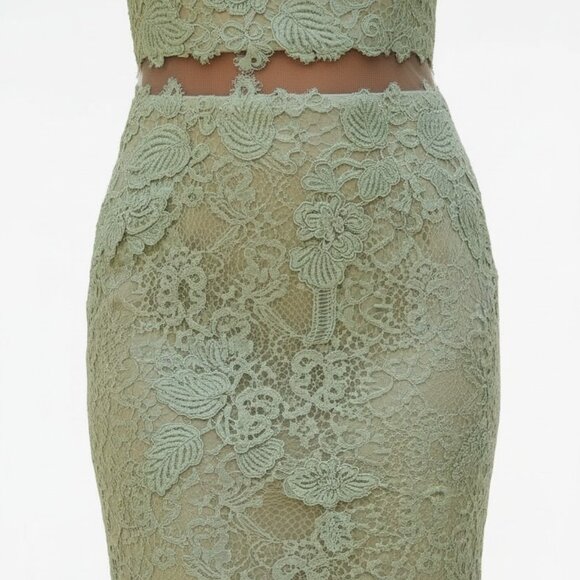 Cinderella Divine Mint Green Maxi Long Evening Dress Prom Wedding Party Size 6 - Picture 4 of 12